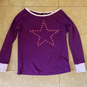 Purple Star Long Sleeve Shirt